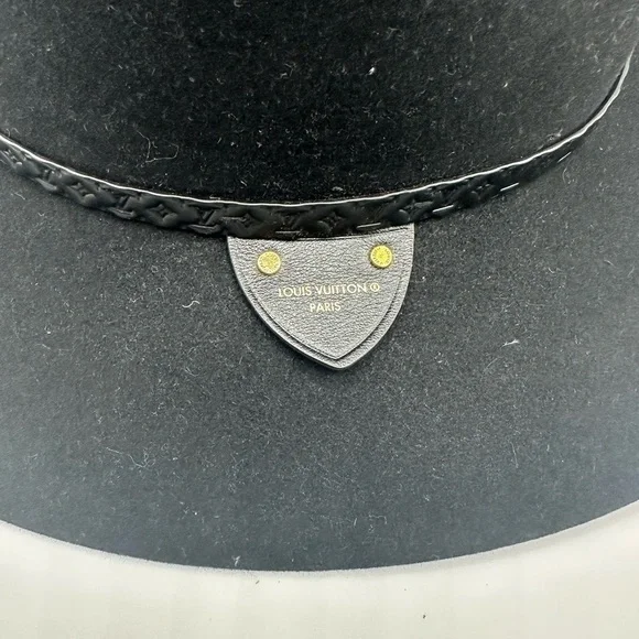 Louis Vuitton Chapeau Fedora Lv Everfelt  Hat Black Size SMALL Out Of Stock - Picture 3 of 7